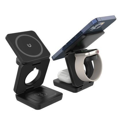 3 in 1 Wireless Charger Stand Magnetic Foldable Wireless Charger