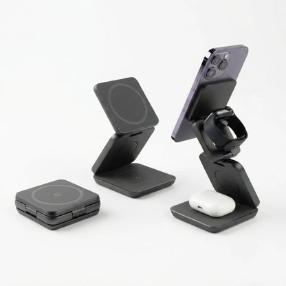 3-in-1 Foldable Wireless Charger - Charge All Your Apple Devices Fast!