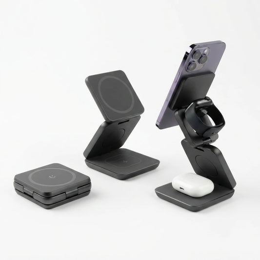 3-in-1 Foldable Wireless Charger - Charge All Your Apple Devices Fast!